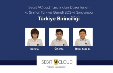 Sebit VCloud Tarafından Düzenlenen 4.Sınıflar Türkiye Geneli SDS-4 Sınavında  Türkiye Birinciliği